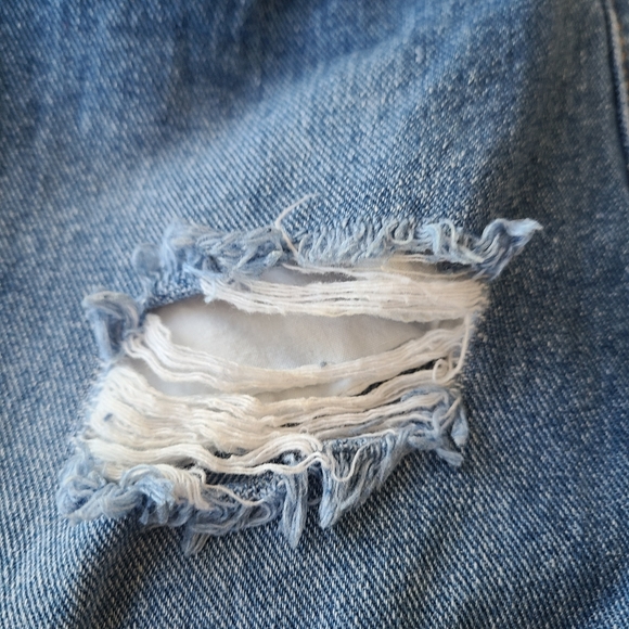 S Forever 21 Ripped Button Up Denim Skirt - Picture 8 of 12